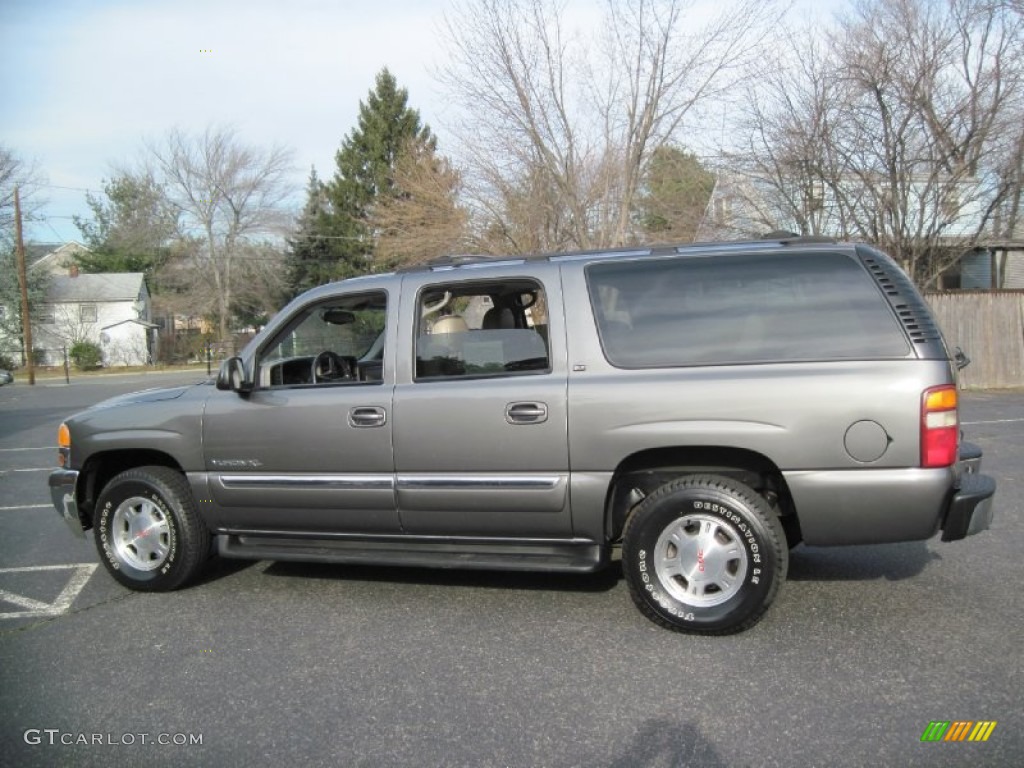 2002 Yukon XL SLT 4x4 - Storm Gray Metallic / Neutral/Shale photo #4