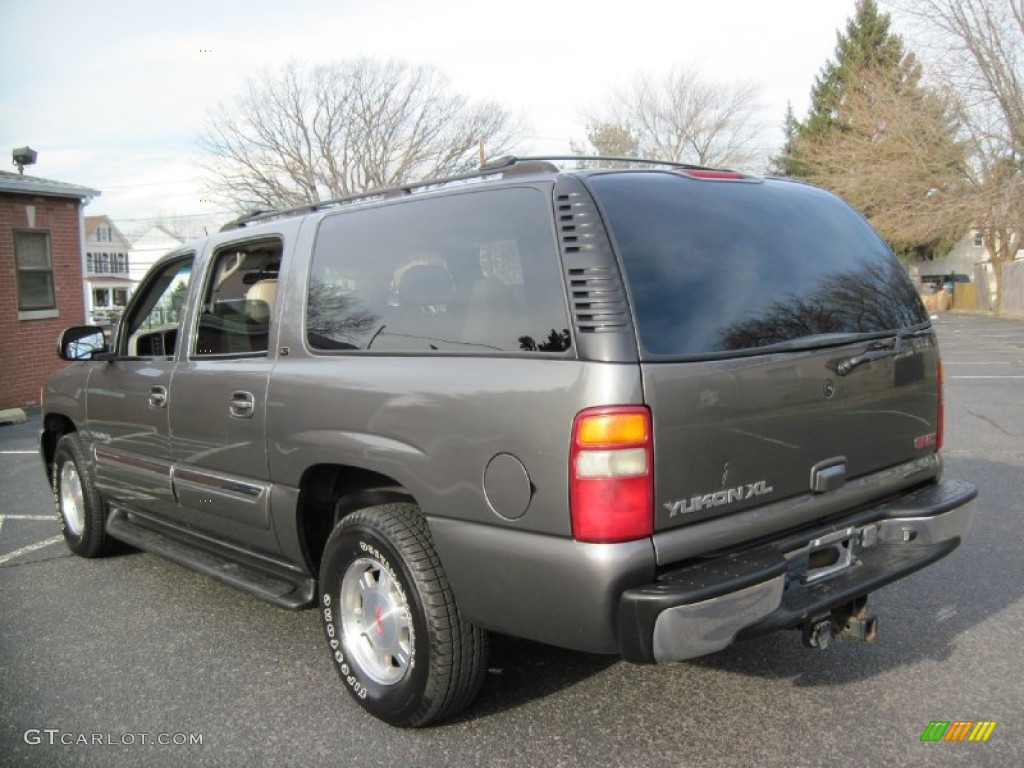 2002 Yukon XL SLT 4x4 - Storm Gray Metallic / Neutral/Shale photo #5