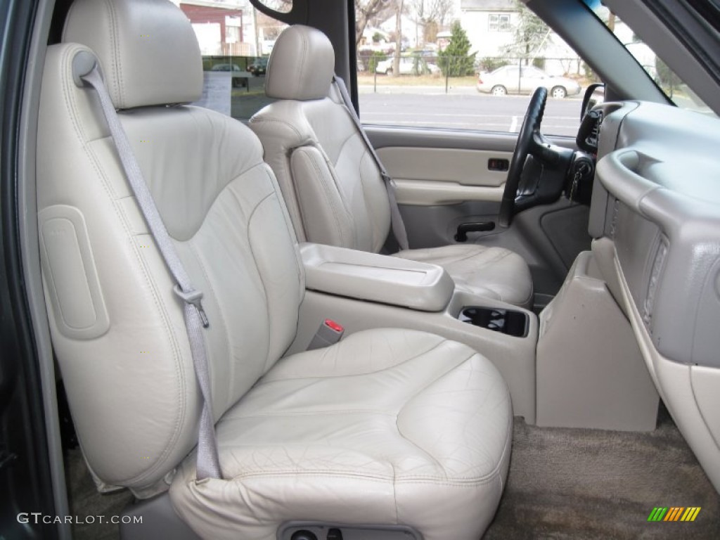 2002 Yukon XL SLT 4x4 - Storm Gray Metallic / Neutral/Shale photo #14