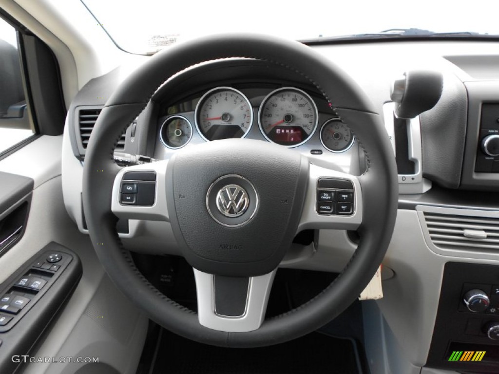 2012 Volkswagen Routan S Aero Gray Steering Wheel Photo #59269680