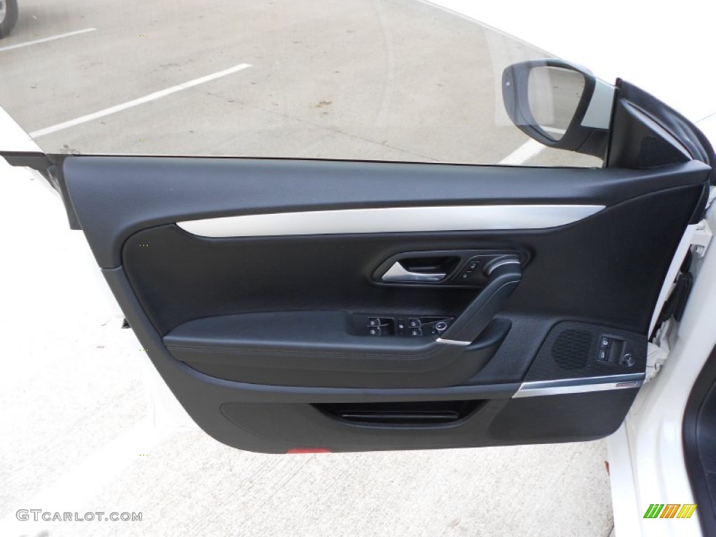 2009 Volkswagen CC Luxury Black Door Panel Photo #59270100