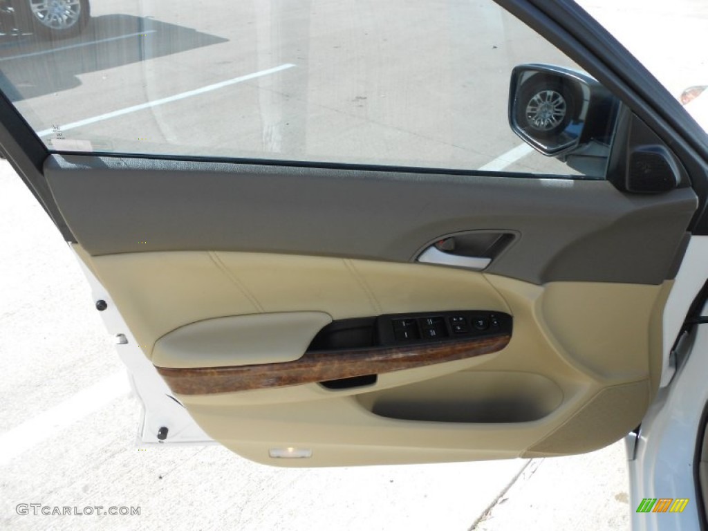 2008 Honda Accord EX-L V6 Sedan Ivory Door Panel Photo #59270346