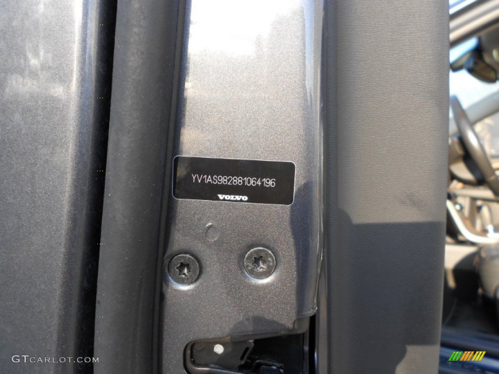 2008 S80 3.2 - Titanium Gray Metallic / Anthracite Black photo #29