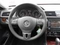 Titan Black 2012 Volkswagen Passat 2.5L SEL Steering Wheel