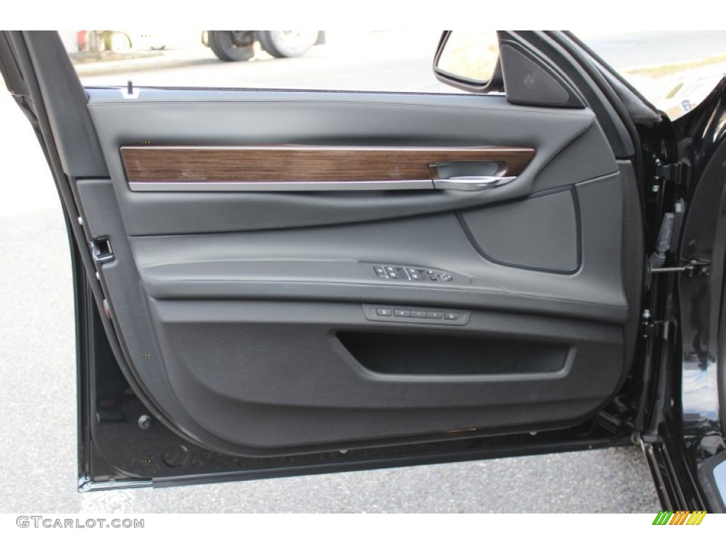 2011 BMW 7 Series ActiveHybrid 750Li Sedan Black Door Panel Photo #59274423