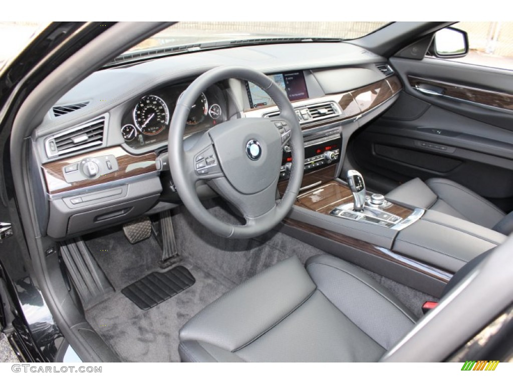 Black Interior 2011 BMW 7 Series ActiveHybrid 750Li Sedan Photo #59274432