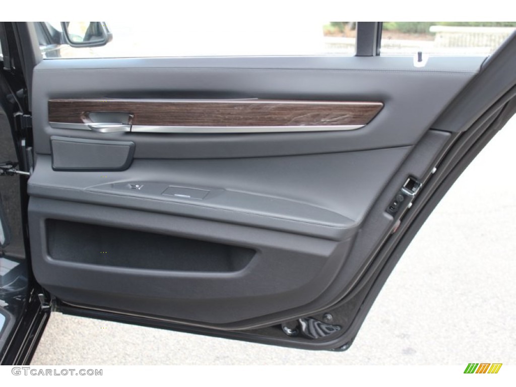 2011 BMW 7 Series ActiveHybrid 750Li Sedan Black Door Panel Photo #59274564