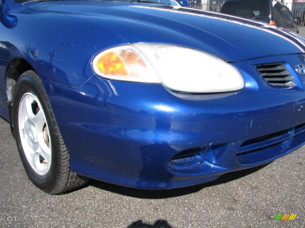 2000 Elantra GLS Wagon - Cobalt Blue Pearl / Gray photo #2