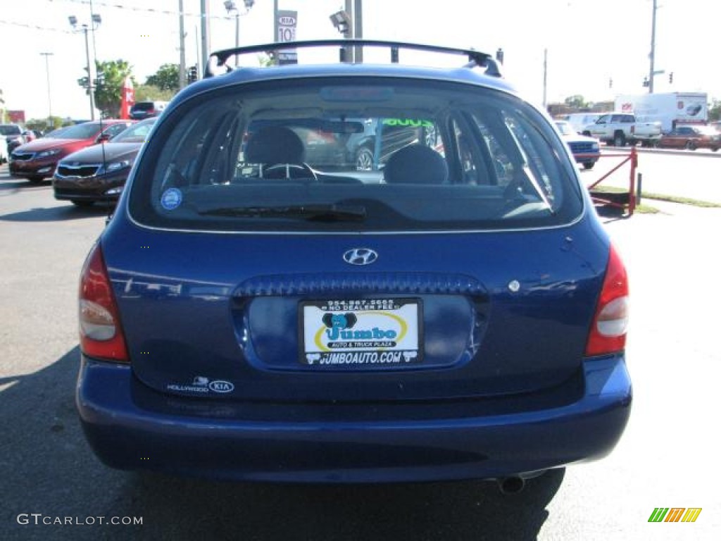 2000 Elantra GLS Wagon - Cobalt Blue Pearl / Gray photo #8