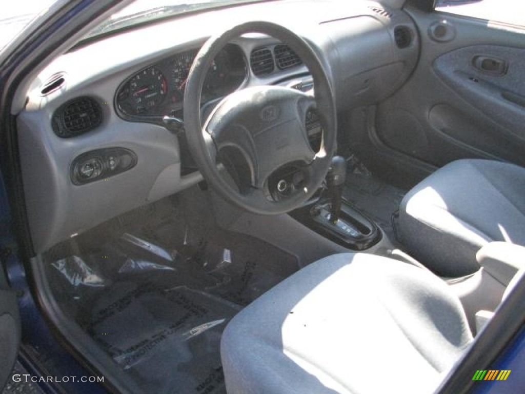 2000 Elantra GLS Wagon - Cobalt Blue Pearl / Gray photo #16