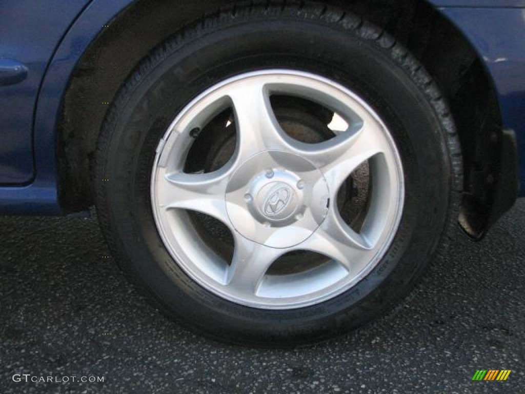 2000 Elantra GLS Wagon - Cobalt Blue Pearl / Gray photo #21