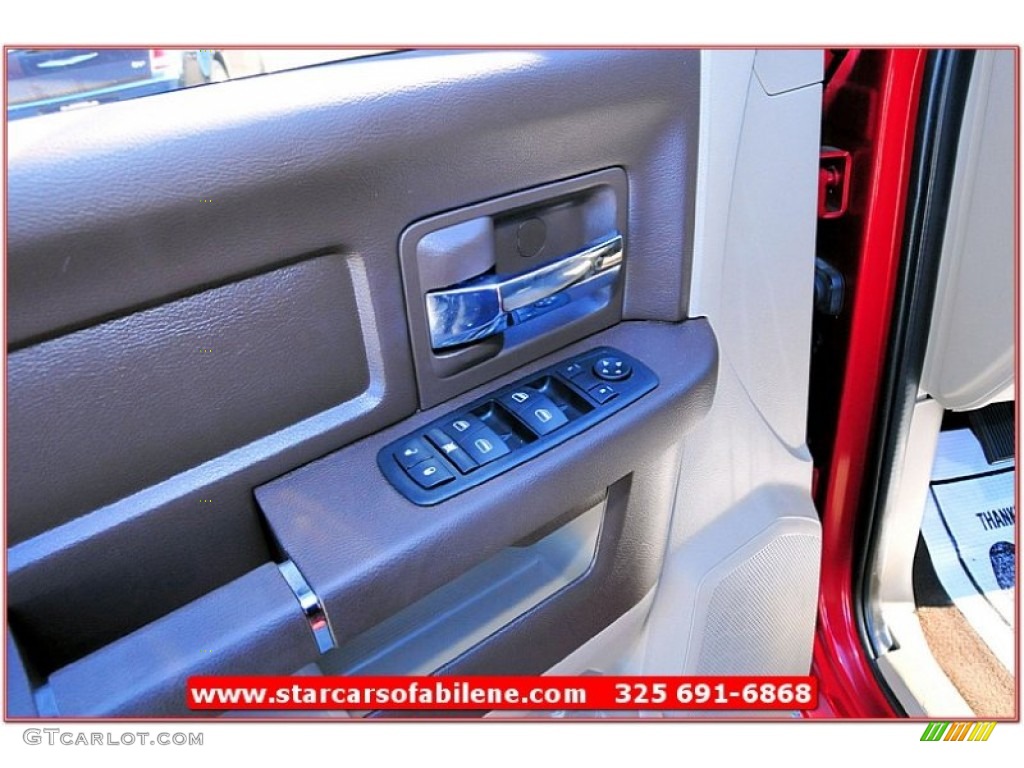 2009 Ram 1500 Lone Star Edition Crew Cab - Inferno Red Crystal Pearl / Light Pebble Beige/Bark Brown photo #15