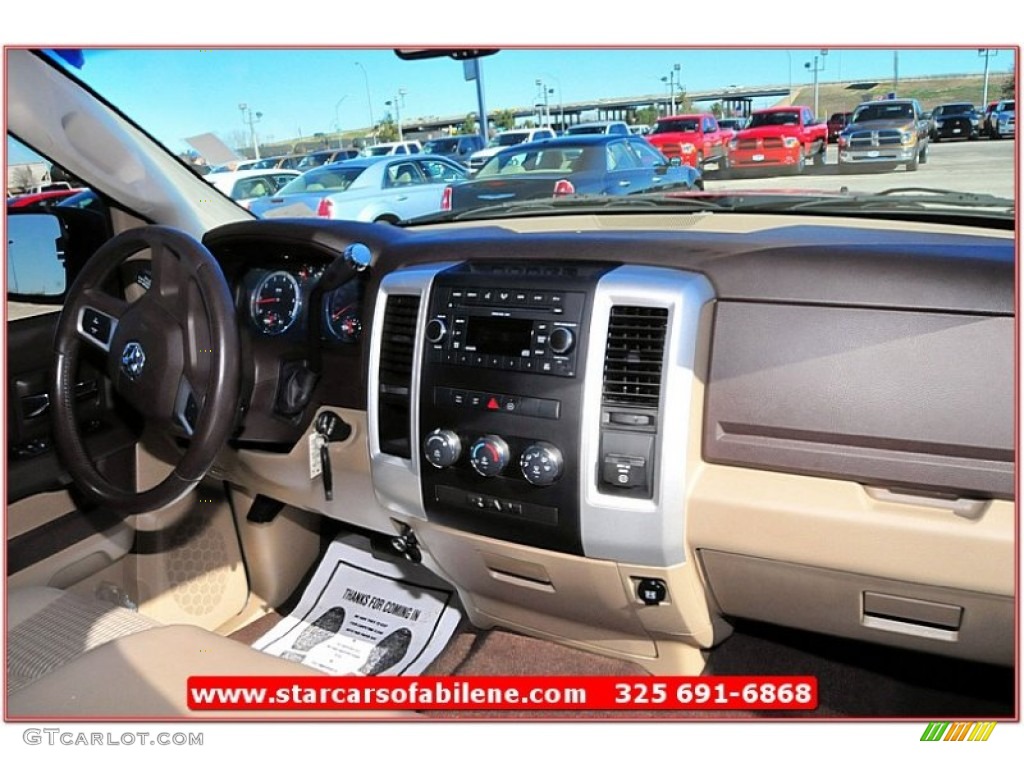 2009 Ram 1500 Lone Star Edition Crew Cab - Inferno Red Crystal Pearl / Light Pebble Beige/Bark Brown photo #19