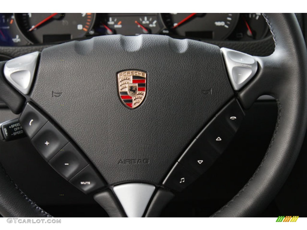 2009 Porsche Cayenne Tiptronic Black Steering Wheel Photo #59275623