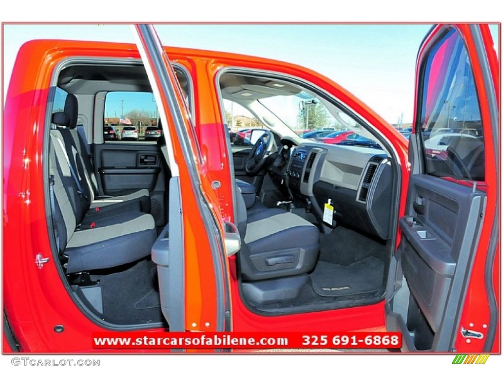 2011 Ram 1500 ST Quad Cab 4x4 - Flame Red / Dark Slate Gray/Medium Graystone photo #20