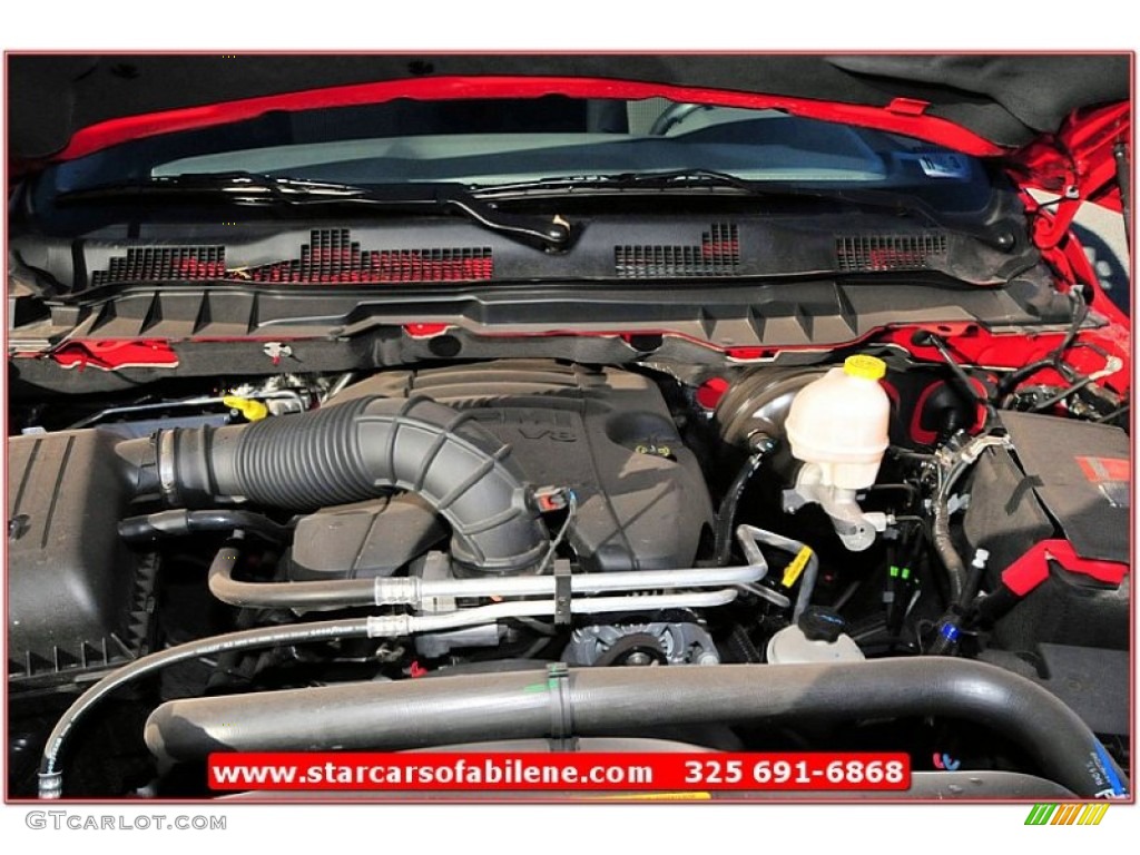 2011 Ram 1500 ST Quad Cab 4x4 - Flame Red / Dark Slate Gray/Medium Graystone photo #22
