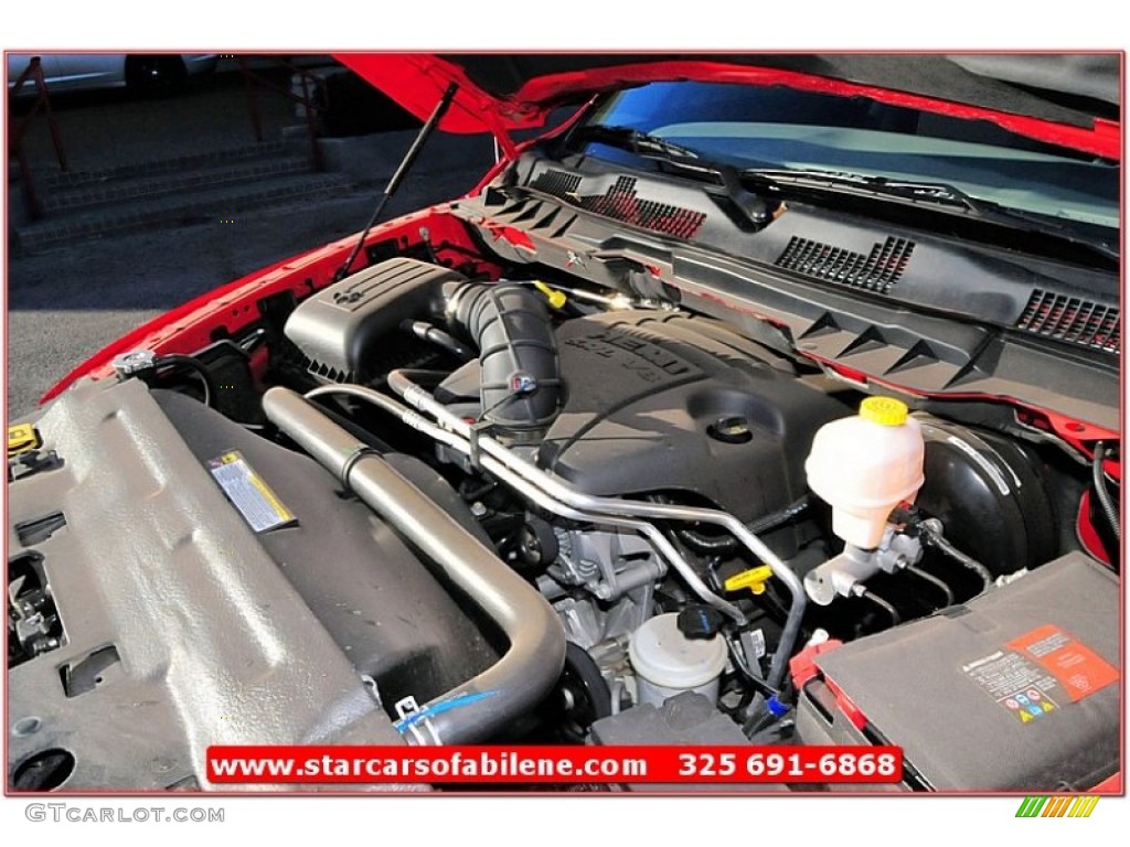 2011 Ram 1500 ST Quad Cab 4x4 - Flame Red / Dark Slate Gray/Medium Graystone photo #23
