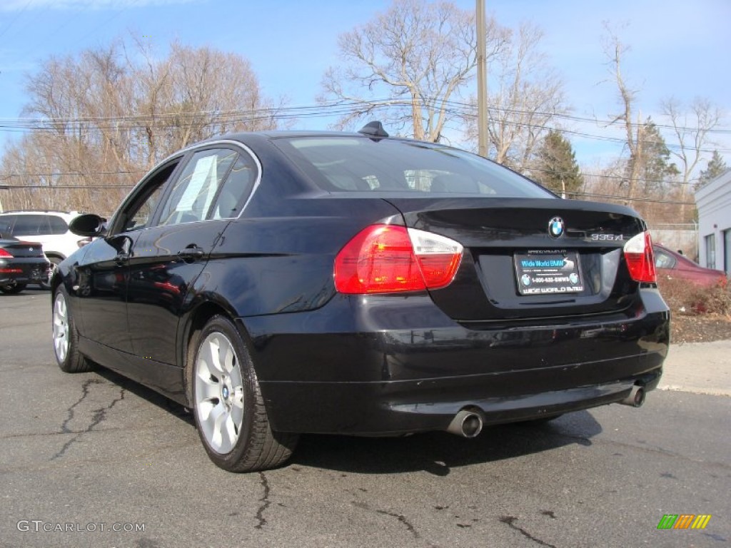 2007 3 Series 335xi Sedan - Black Sapphire Metallic / Black photo #5