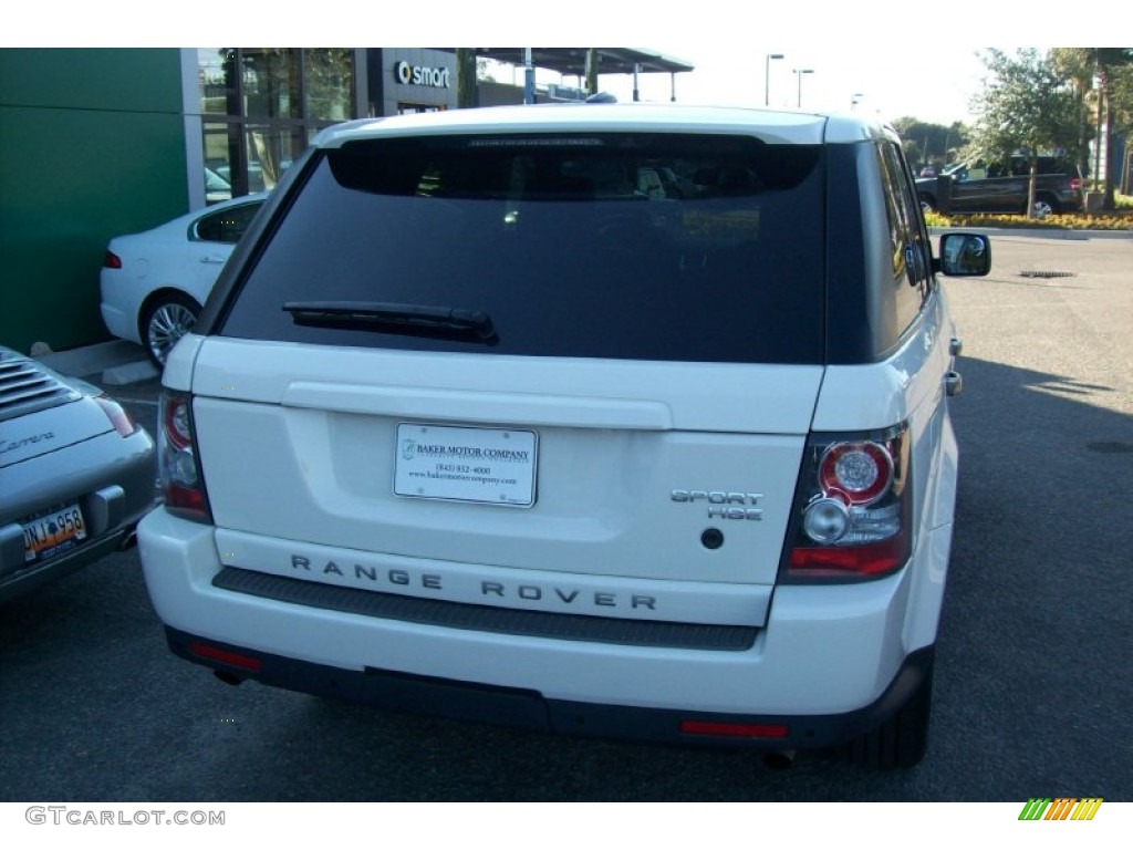 2010 Range Rover Sport HSE - Alaska White / Premium Arabica/Arabica Stitching photo #5