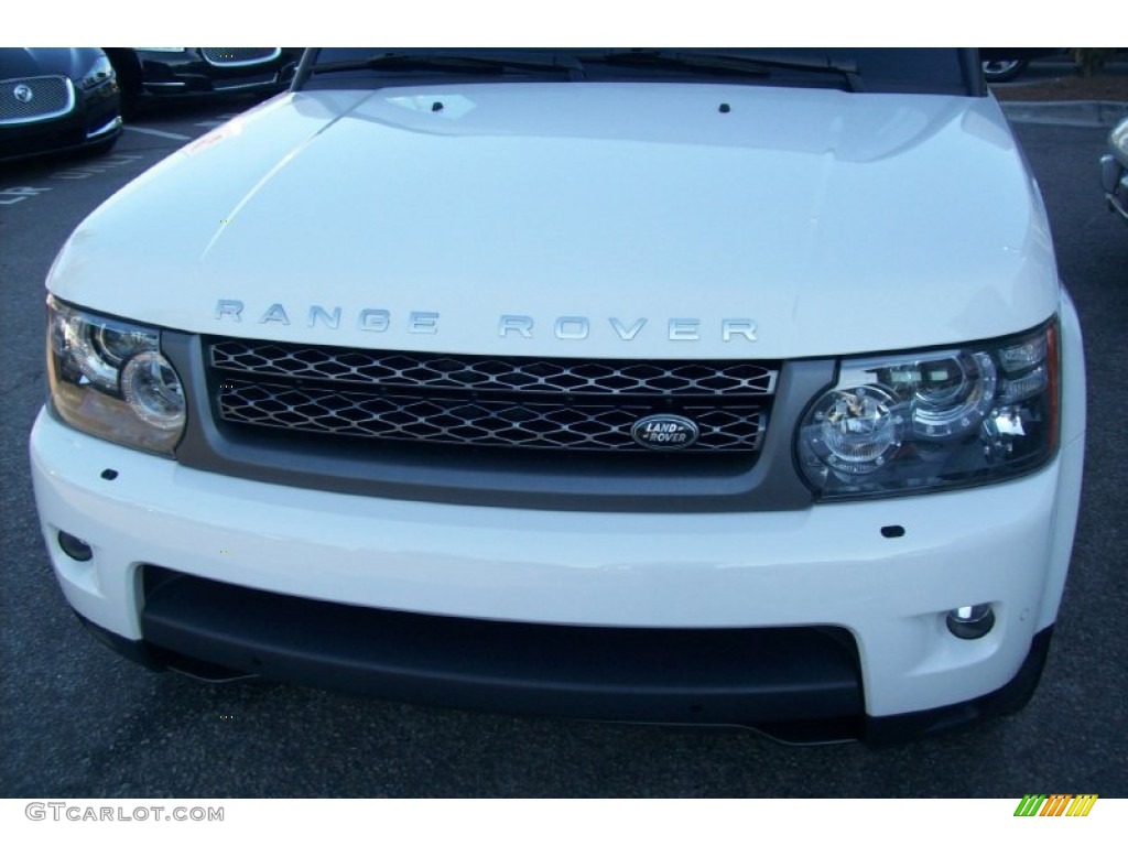 2010 Range Rover Sport HSE - Alaska White / Premium Arabica/Arabica Stitching photo #6