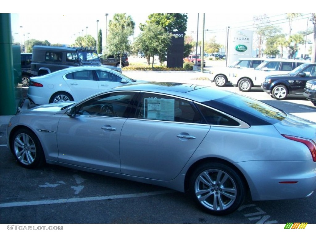 2012 XJ XJL Portfolio - Rhodium Silver Metallic / Ivory/Jet photo #5