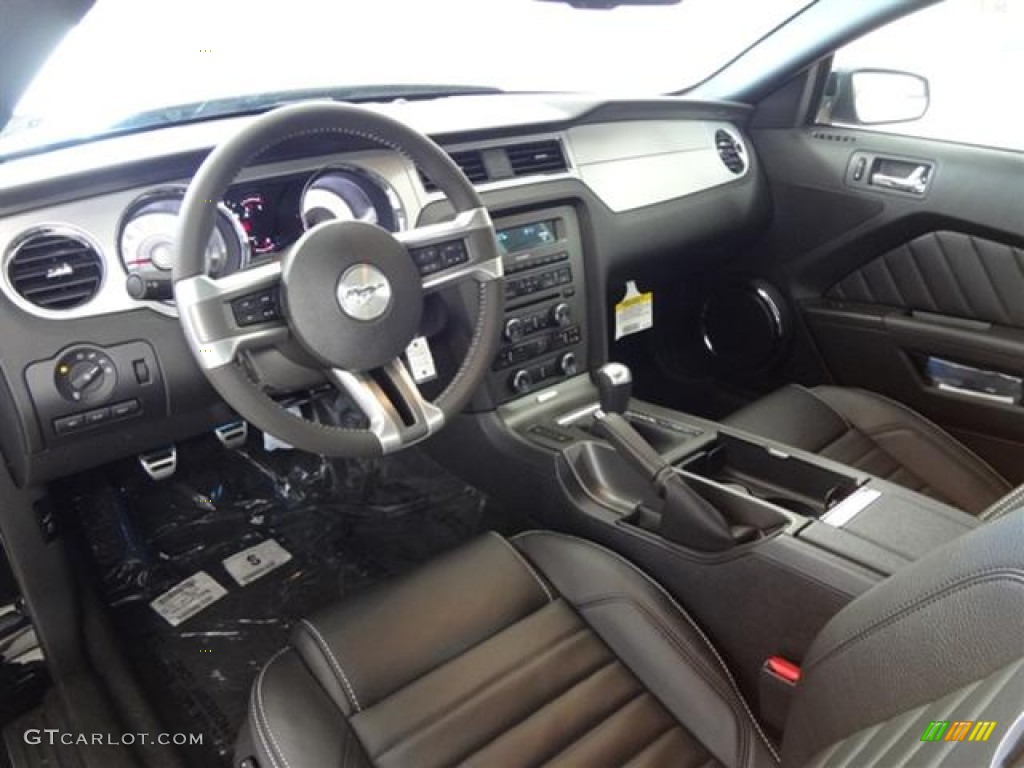 Charcoal Black Interior 2012 Ford Mustang GT Premium Coupe Photo #59278665