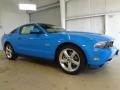 2012 Grabber Blue Ford Mustang GT Premium Coupe  photo #3