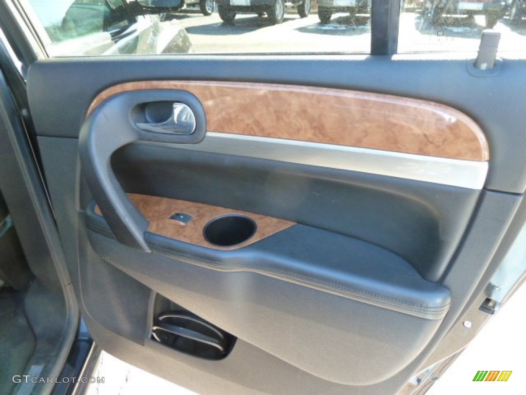 2008 Enclave CXL AWD - Carbon Black Metallic / Ebony/Ebony photo #17