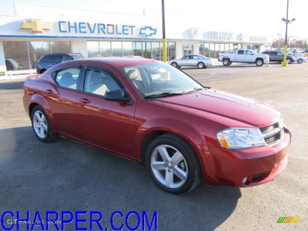 Inferno Red Crystal Pearl Dodge Avenger