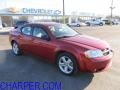 2009 Inferno Red Crystal Pearl Dodge Avenger SXT  photo #1