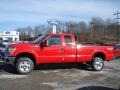 Vermillion Red 2012 Ford F350 Super Duty XLT SuperCab 4x4 Exterior