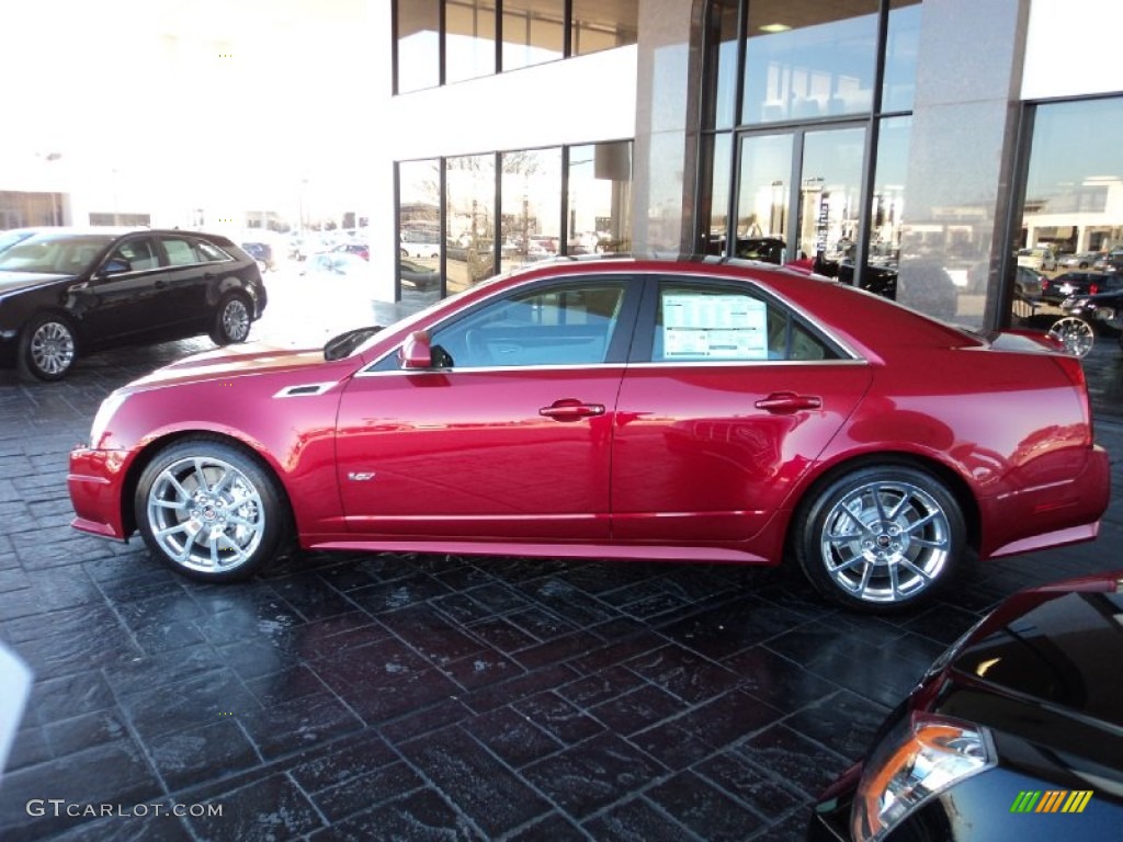 Crystal Red Tintcoat 2012 Cadillac CTS -V Sedan Exterior Photo #59283138