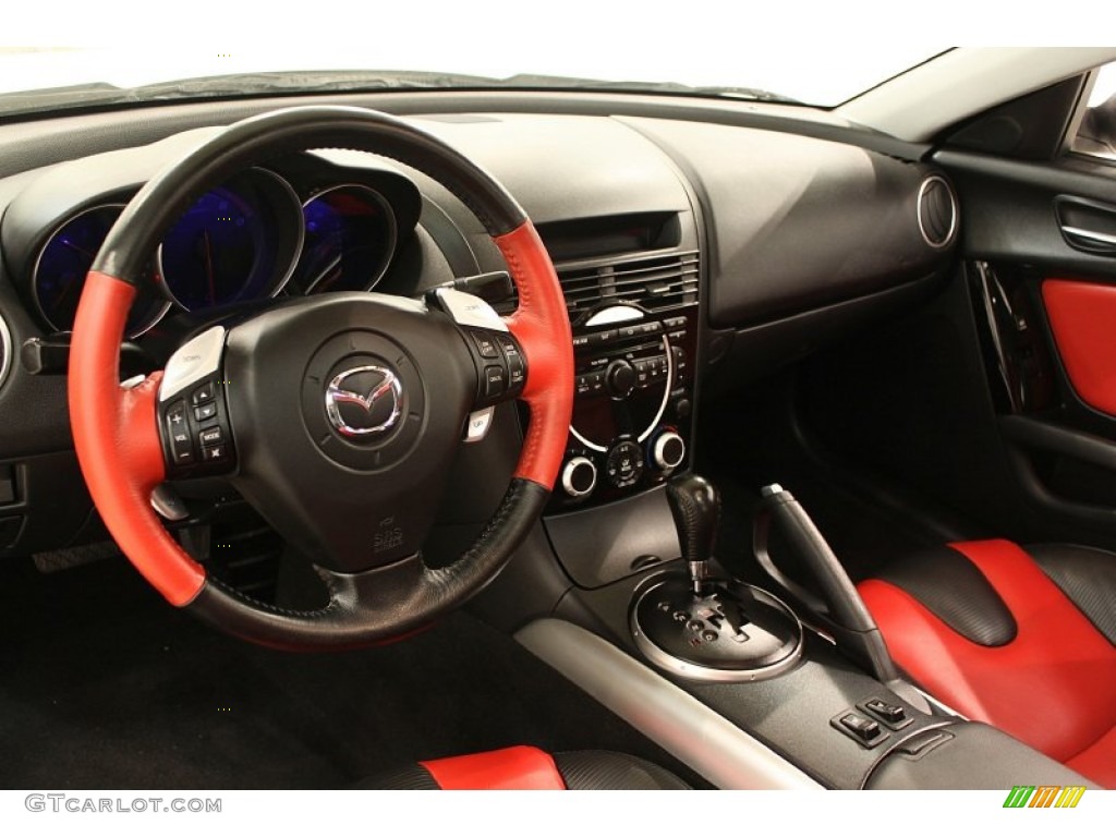 Black/Red Interior 2005 Mazda RX-8 Sport Photo #59283822