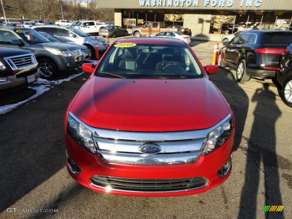 2010 Fusion SEL - Sangria Red Metallic / Charcoal Black photo #7