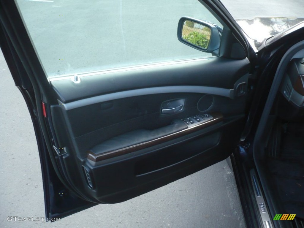 2003 7 Series 745Li Sedan - Orient Blue Metallic / Black/Black photo #12
