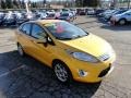 2011 Yellow Blaze Metallic Tri-Coat Ford Fiesta SEL Sedan  photo #6