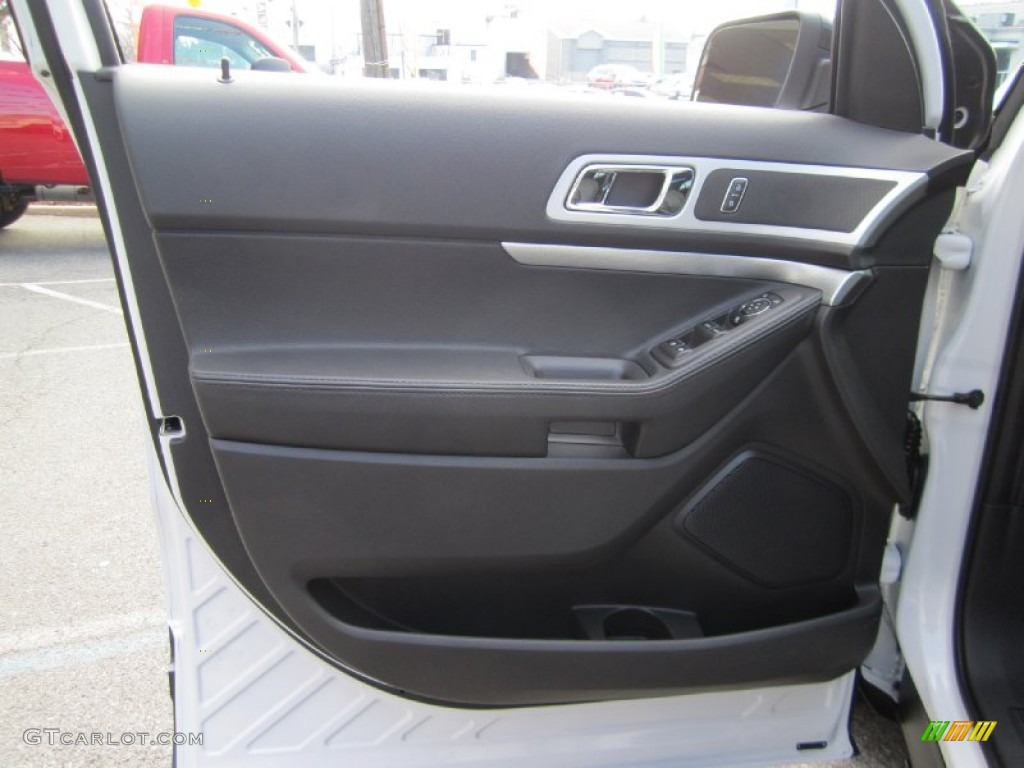 2012 Explorer XLT 4WD - White Platinum Tri-Coat / Charcoal Black photo #10