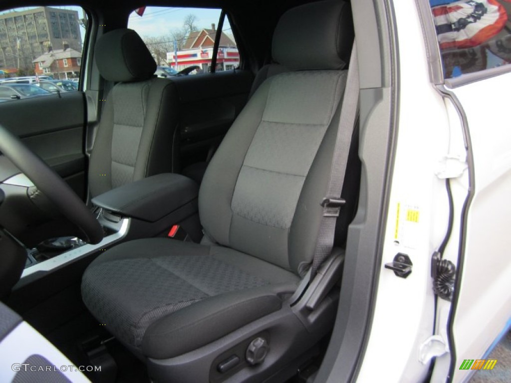 2012 Explorer XLT 4WD - White Platinum Tri-Coat / Charcoal Black photo #11