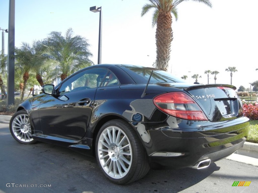 Black 2009 Mercedes-Benz SLK 350 Roadster Exterior Photo #59286099