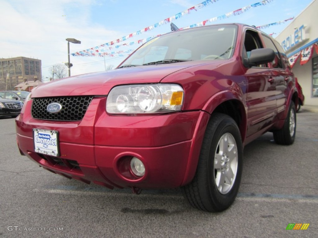 2006 Escape Limited 4WD - Redfire Metallic / Medium/Dark Pebble photo #3