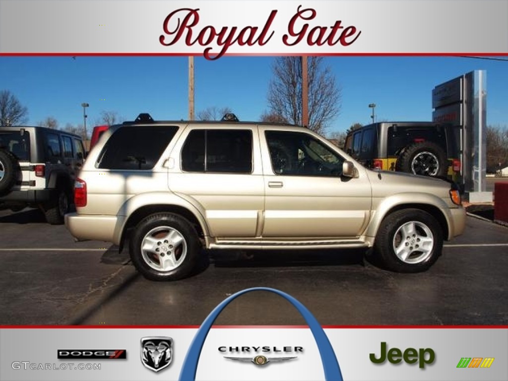 2001 QX4 4x4 - Tuscan Beige Metallic / Stone Beige photo #1