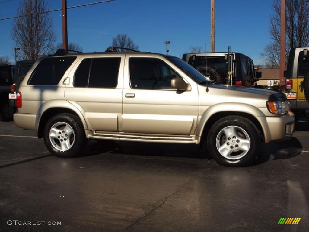 2001 QX4 4x4 - Tuscan Beige Metallic / Stone Beige photo #2