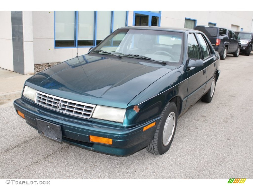 1993 Sundance Sedan - Emerald Green Pearl Metallic / Gray photo #3