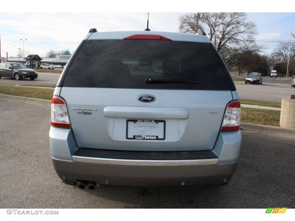 2008 Taurus X SEL - Light Ice Blue Metallic / Medium Light Stone photo #5