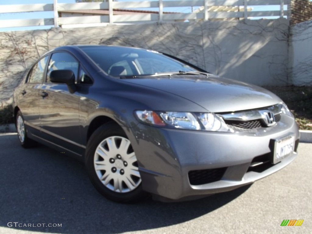 2009 Civic DX-VP Sedan - Polished Metal Metallic / Gray photo #1