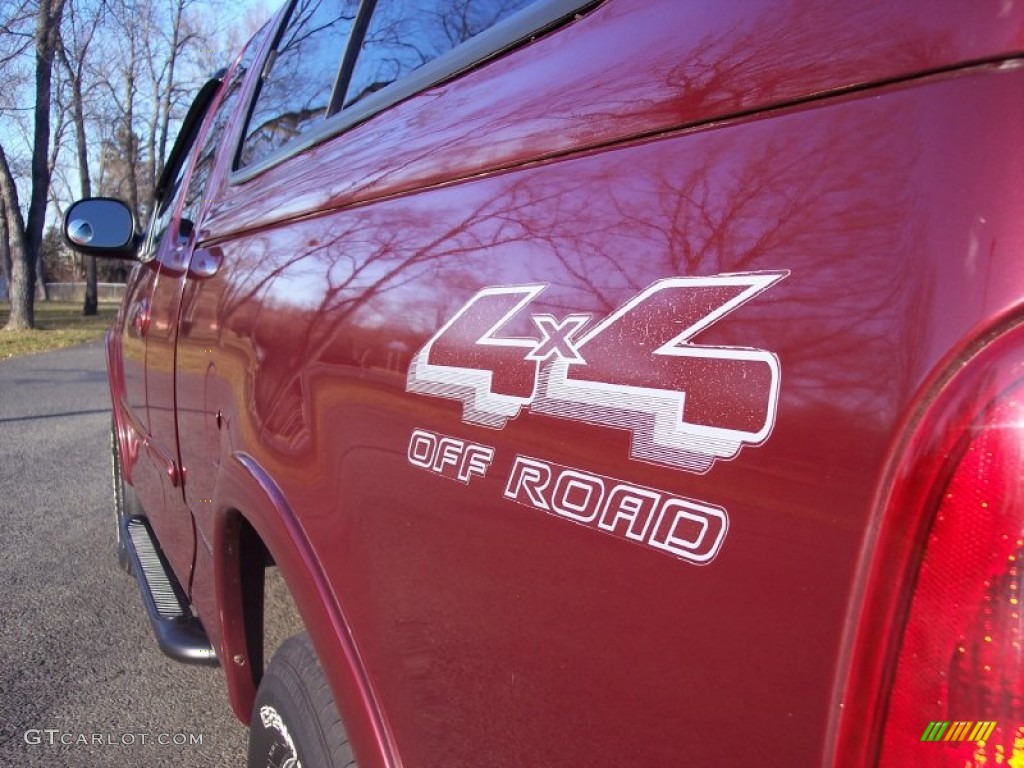 1999 F150 XLT Extended Cab 4x4 - Toreador Red Metallic / Dark Graphite photo #21