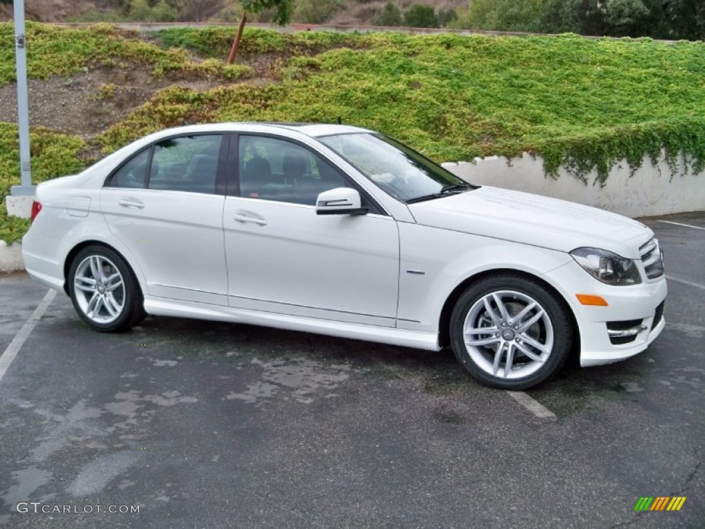 Arctic White 2012 Mercedes-Benz C 250 Sport Exterior Photo #59290611