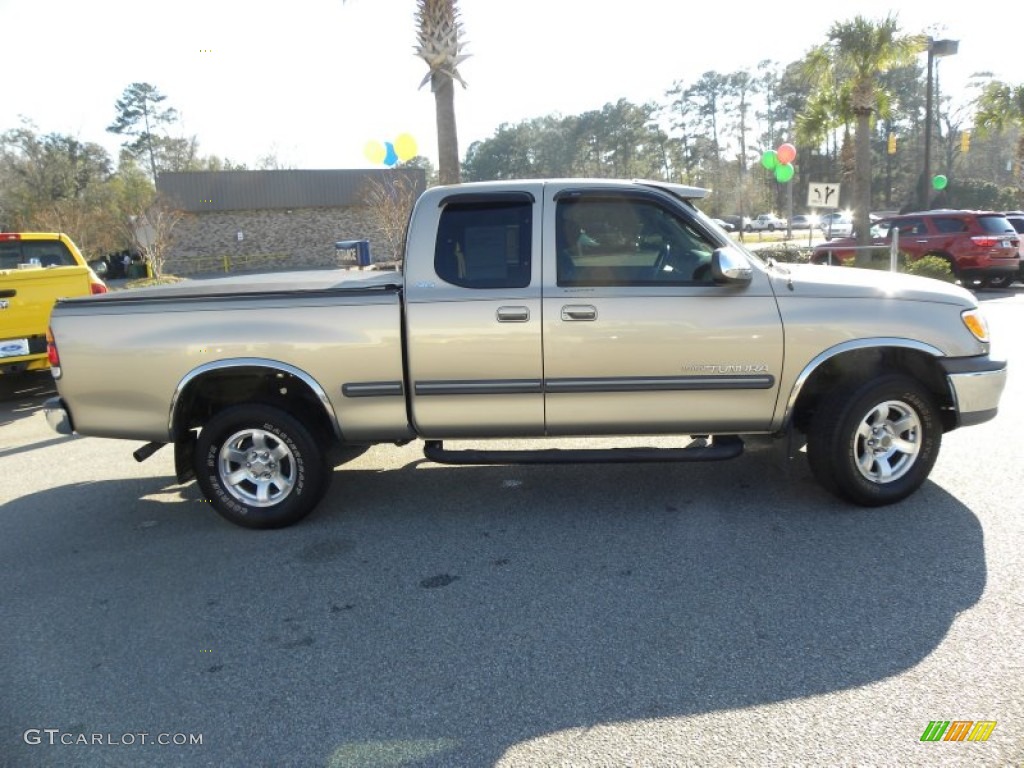 2001 Tundra SR5 Extended Cab - Desert Sand Metallic / Oak photo #11