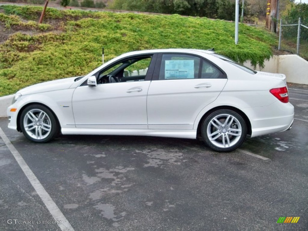 Arctic White 2012 Mercedes-Benz C 250 Sport Exterior Photo #59290626