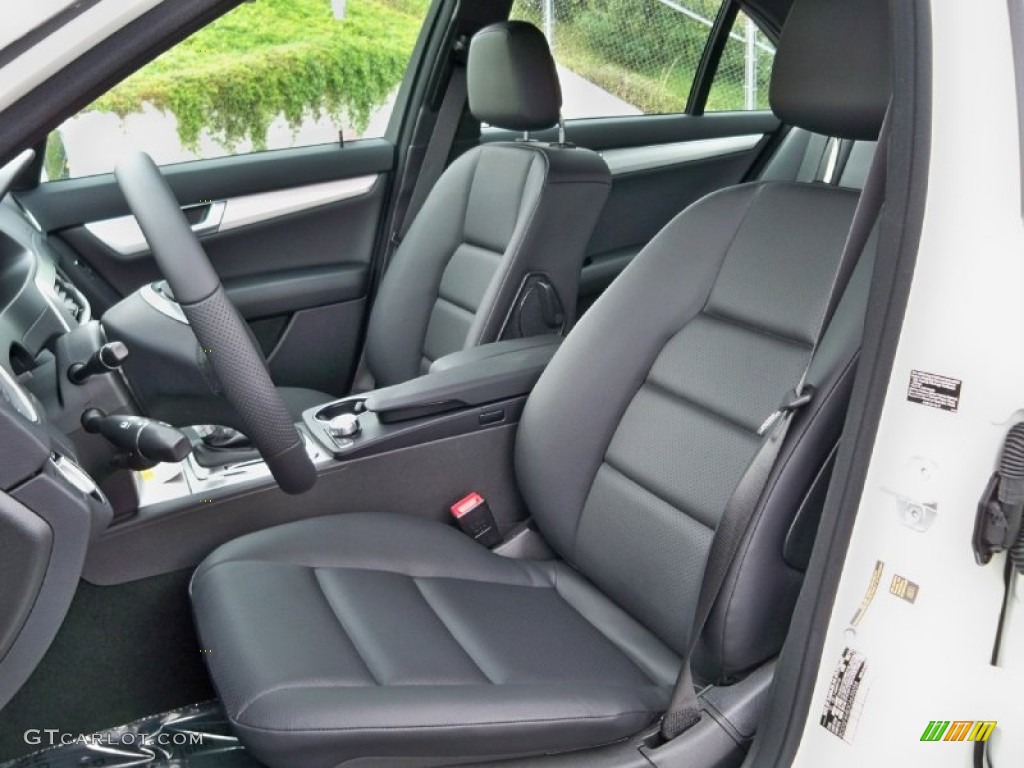 Black Interior 2012 Mercedes-Benz C 250 Sport Photo #59290653